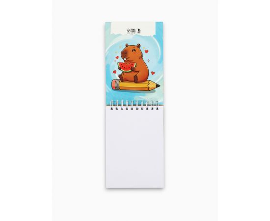Скетчбук А6, 80 л., 100 г/м² «Капибара» 10958456