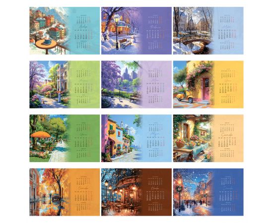 Календарь-домик, 160*105 мм BG "Время для счастья", на гребне, 2027г. 390998