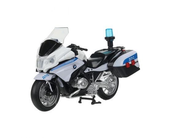 Модель металл свет-звук МОТОЦИКЛ BMW R1200 RT 13 см, подвиж дет, белый 396366 396366