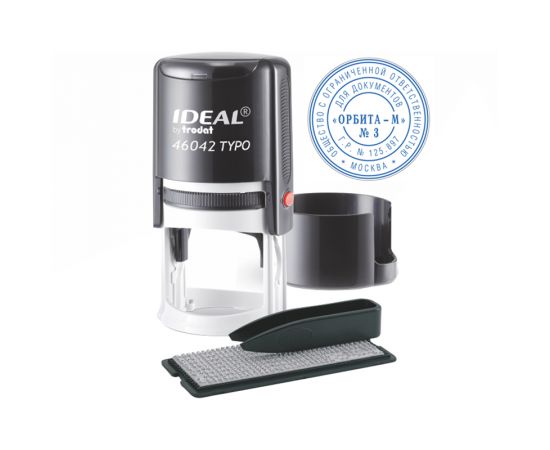 Печать самонаборная автоматическая Ideal, Ø42мм, 1,5 круга (161484) 46042/DB IDEAL R1,5