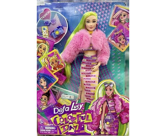 Кукла Defa Lucy с фотоаппаратом и сумочкой, на листе 8519 8519