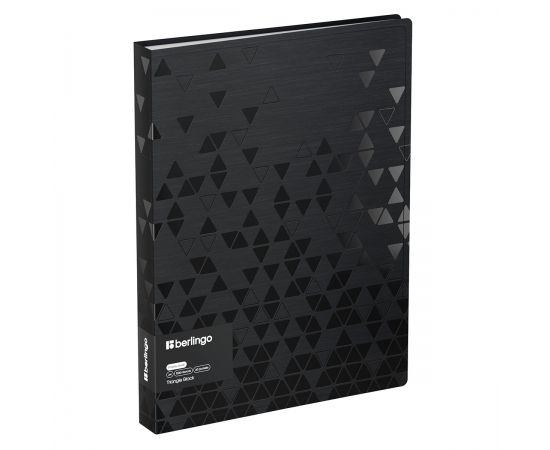 Папка с 60 вкладышами Berlingo "Triangle Black" А4, 30мм,  1000мкм, черная, с внутр. карманом DB4_60399