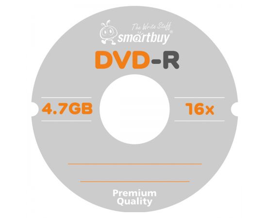 Диск DVD-R 4.7Gb Smart buy 16х Cake Box SBDV-R50