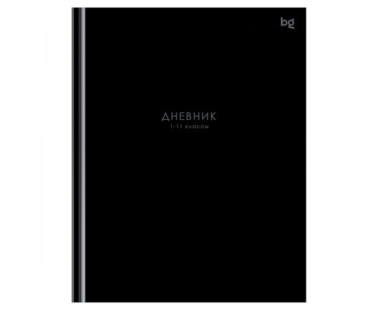 Дневник 1-11 кл. 40л. (твердый) BG "Черный", матовая ламинация Д5т40_лм 62170