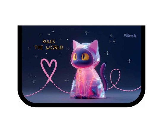Пенал 1 отделение, 200*130 Först "The Star Cat" (Звездный кот), ткань ПТ4-Л130004