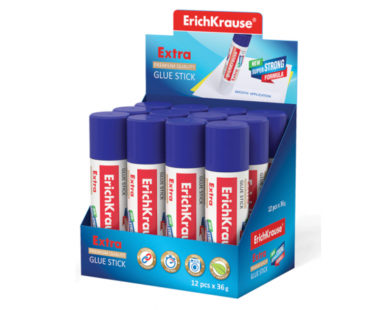 Клей-карандаш ErichKrause Extra, 36г 14443