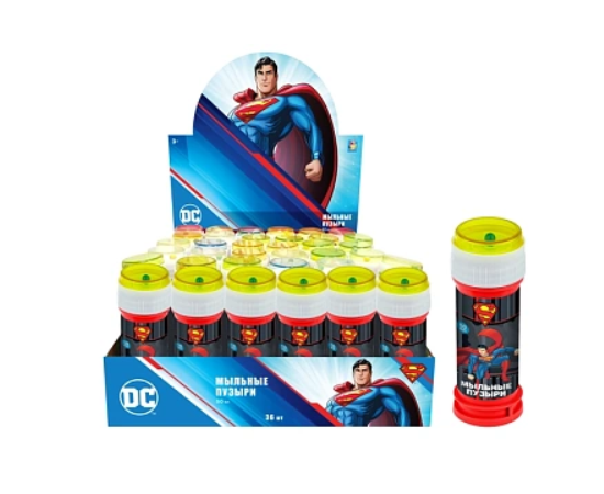 Мыльные пузыри "Superman" 60 мл, 36 шт Т22254 Т22254
