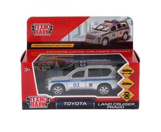 Металлическая машинка "TOYOTA PRADO Полиция" (Технопарк) 259358