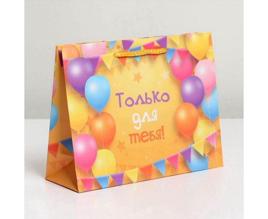 Пакет подарочный ламинированный, упаковка, «Только для тебя», MS 23×18×8 см 6582608