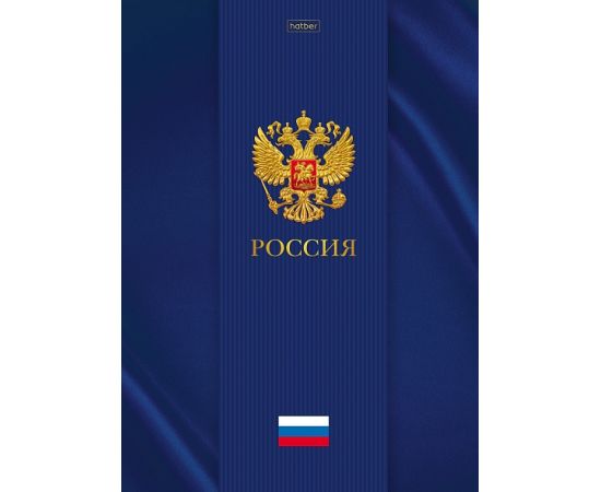 Бизнес-блокнот 80л А4ф 210х290мм 5-цв. блок клетка тв.переплет запечат. форзац глянц. ламин. -Россия 80ББ4В1_17465