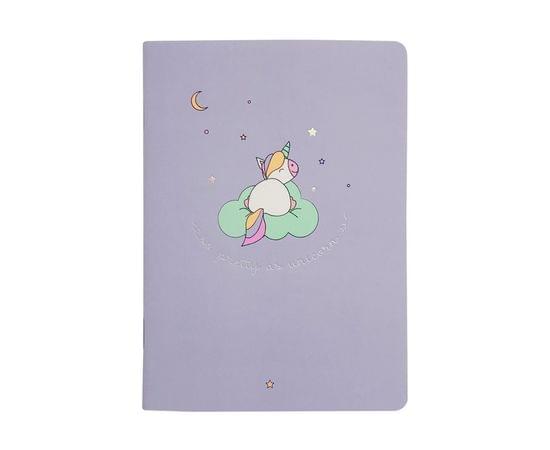 Блокнот А6, 32л, клетка, скрепка, мягк.перепл, 105х140мм Magic Фиолетовый N1437 974593