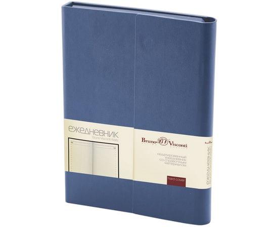 Ежедневник недат. А5, 176л, с магнитным клапаном, WALTZ, синий 3-543/01 994611