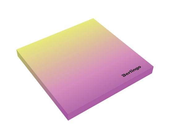 Самоклеящийся блок Berlingo "Ultra Sticky. Radiance", 75*75мм, 50л., желтый/розовый градиент LSn_39800