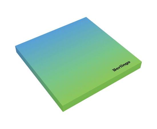 Самоклеящийся блок Berlingo "Ultra Sticky. Radiance", 75*75мм, 50л., голубой/зеленый градиент LSn_39802