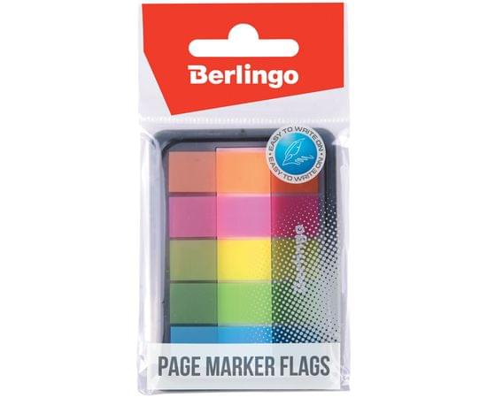 Флажки-закладки Berlingo, 45*12мм, 20л*5 неоновых цветов, в диспенсере LSz_45101
