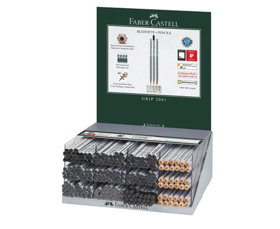 Карандаш ч/г Faber-Castell "Grip 2001" трехгран., заточен., дисплей 117060