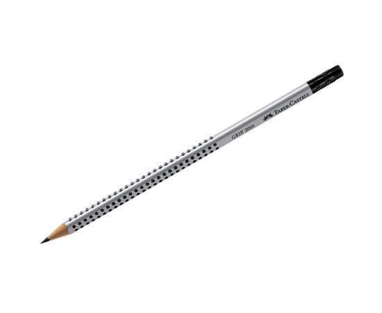 Карандаш ч/г Faber-Castell "Grip 2001" HB, с ластиком, трехгран., заточен.,117200 117200