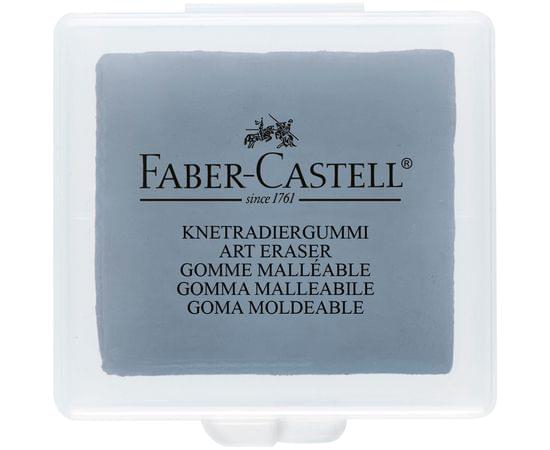 Ластик-клячка Faber-Castell, формопласт, 40*35*10мм, серый, пластик. контейнер 127220