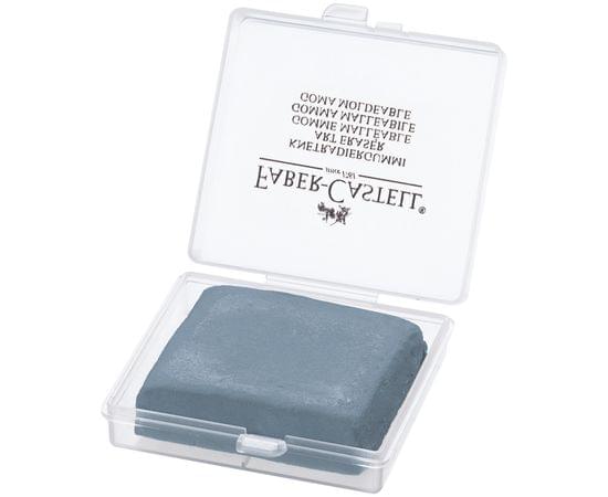 Ластик-клячка Faber-Castell, формопласт, 40*35*10мм, серый, пластик. контейнер 127220