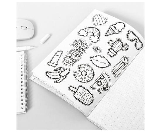 Ежедневник-смешбук с раскраской "Мой дневник просто космос" 2008476