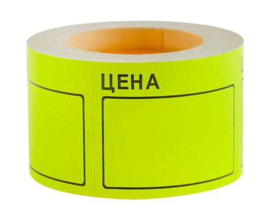 Ценник большой OfficeSpace, 50*40мм, желтый, 200шт./рулон Spt_4156