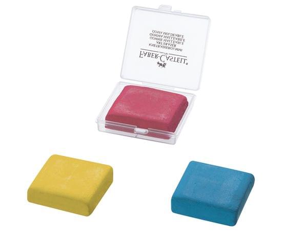 Ластик-клячка Faber-Castell, формопласт, 40*35*10мм, ассорти, пластик. контейнер 127321