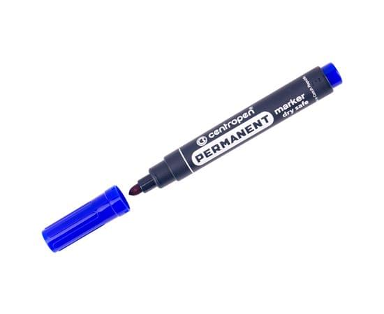 Маркер перманентный Centropen "8510" синий, пулевидный, 2,5мм, устойчив к высыханию 5 8510 0106