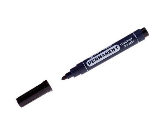 Маркер перманентный Centropen "8510" черный, пулевидный, 2,5мм, устойчив к высыханию 5 8510 0112