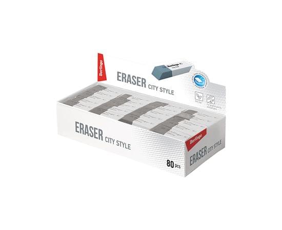 Ластик Berlingo "City style", скошенный, комбинированный, натуральный каучук, 42*14*8мм BLc_00018