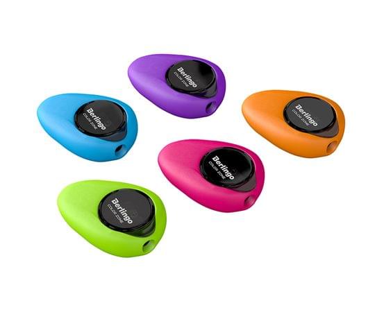 Ластик-точилка Berlingo "Color Zone" 1 отверстие, контейнер, цвета ассорти BLc_00570