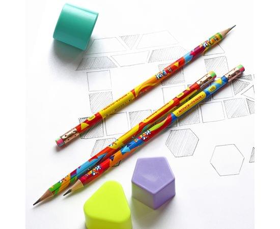 Карандаш ч/г Мульти-Пульти "Приключения Енота" HB, с ластиком, круглый, заточен., рисунок на корп. ассорти BP_16678