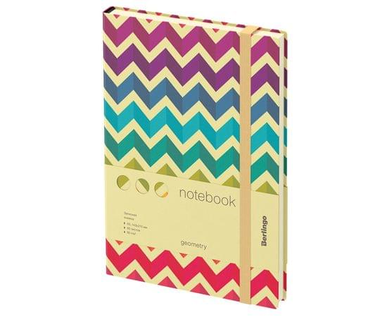 Записная книжка А5 80л., кожзам, Berlingo "Geometry", с рисунком NB0_92501