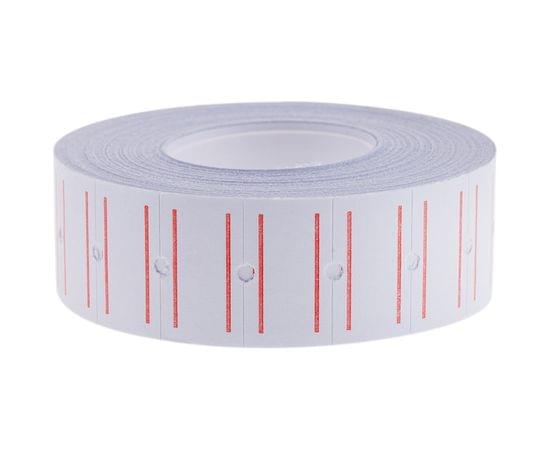 Этикет-лента OfficeSpace, 21*12мм, белая с красной полосой, 1000 этикеток Stl_4198